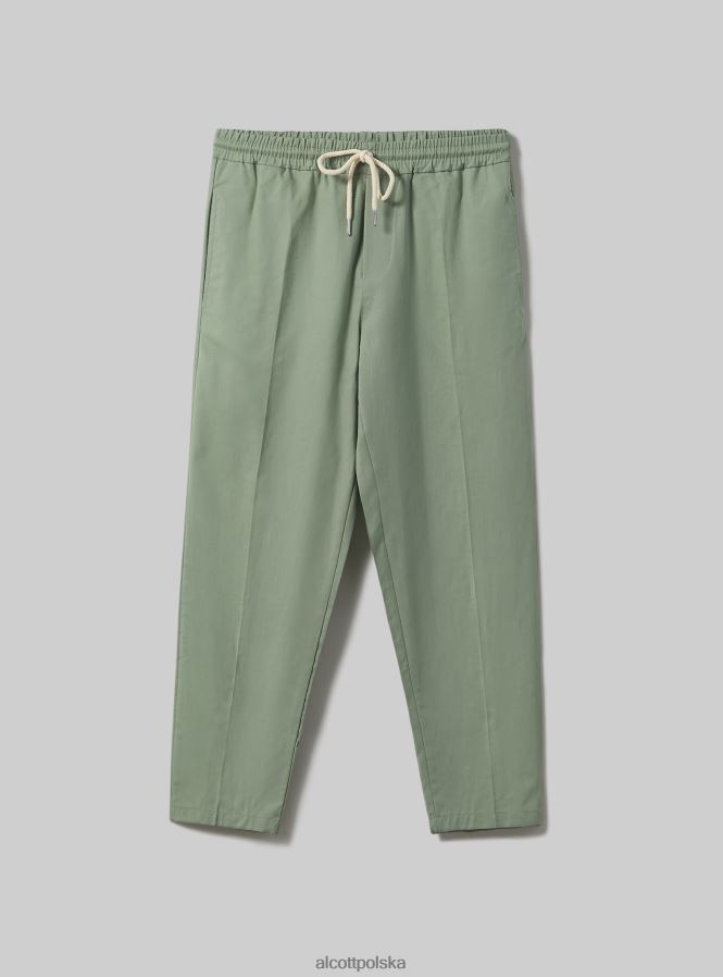 odzież Alcott Jogger pantaloni misto lino wh1 ecru mężczyźni 2TXFF6734