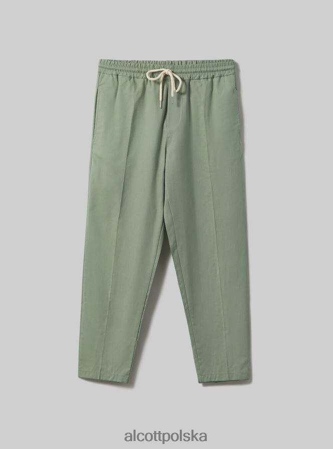 odzież Alcott Jogger pantaloni misto lino wh1 ecru mężczyźni 2TXFF6734