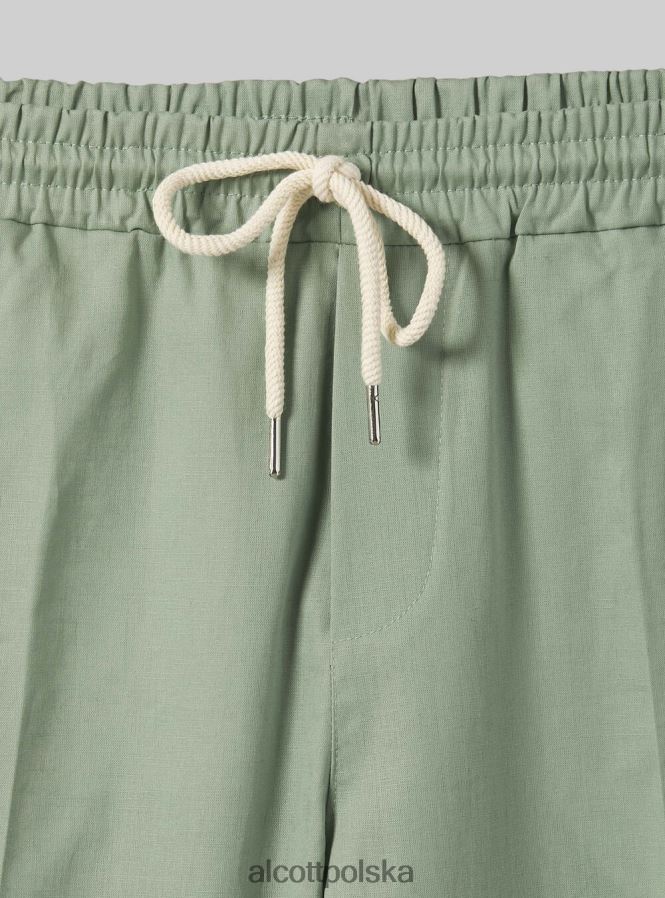 odzież Alcott Jogger pantaloni misto lino wh1 ecru mężczyźni 2TXFF6734