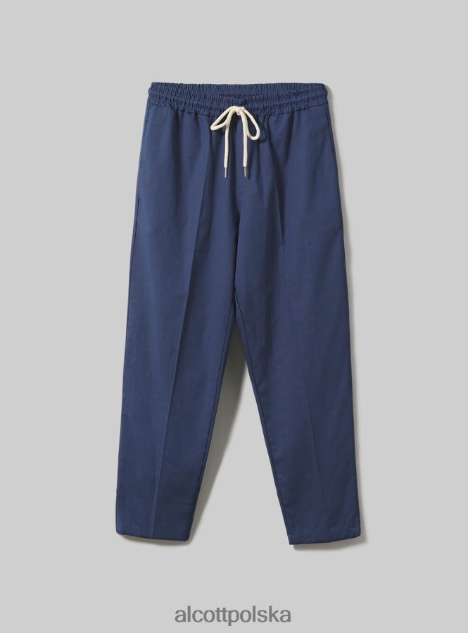 odzież Alcott Jogger pantaloni misto lino wh1 ecru mężczyźni 2TXFF6866
