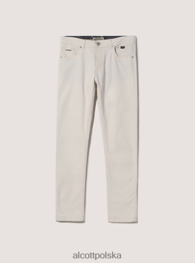 odzież Alcott Spodnie o obcisłym kroju z bawełny pochodzącej z recyklingu bk1 czarny mężczyźni 2TXFF61166