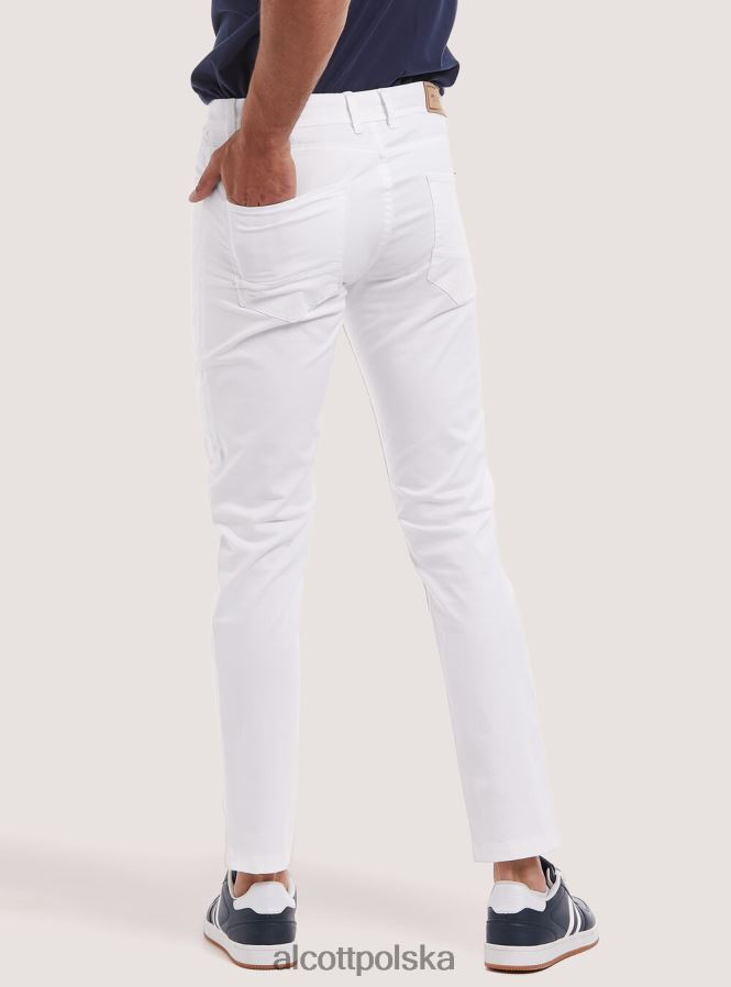 odzież Alcott Spodnie o obcisłym kroju z bawełny pochodzącej z recyklingu bk1 czarny mężczyźni 2TXFF6966