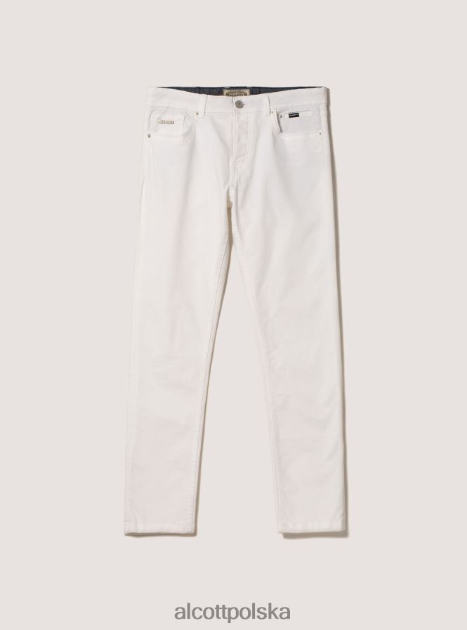 odzież Alcott Spodnie o obcisłym kroju z bawełny pochodzącej z recyklingu bk1 czarny mężczyźni 2TXFF6966