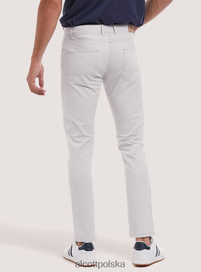 odzież Alcott Spodnie o obcisłym kroju z bawełny pochodzącej z recyklingu bk1 czarny mężczyźni 2TXFF6983