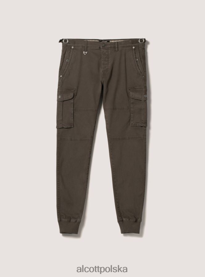 odzież Alcott bawełniane spodnie cargo z gumką bg3 beżowy jasny mężczyźni 2TXFF6733