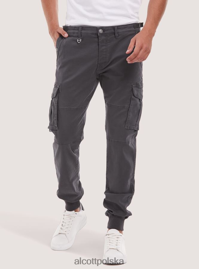 odzież Alcott bawełniane spodnie cargo z gumką bg3 beżowy jasny mężczyźni 2TXFF6795