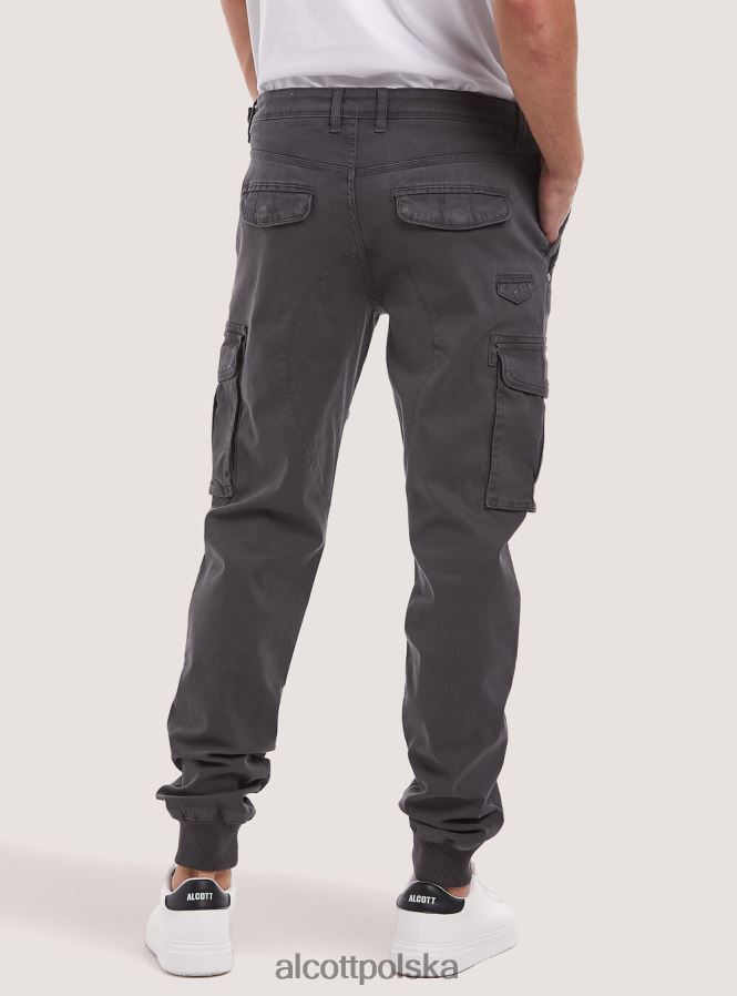 odzież Alcott bawełniane spodnie cargo z gumką bg3 beżowy jasny mężczyźni 2TXFF6795
