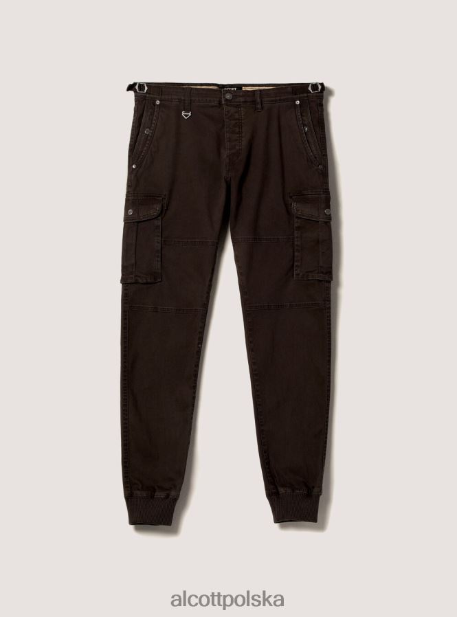 odzież Alcott bawełniane spodnie cargo z gumką bg3 beżowy jasny mężczyźni 2TXFF6803