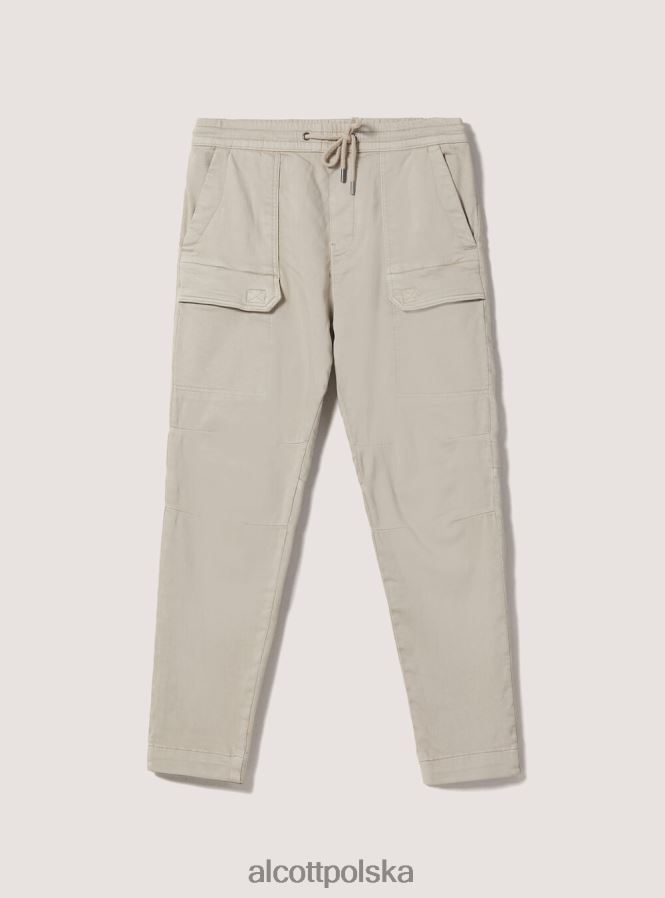 odzież Alcott bawełniane spodnie typu jogger z dużymi kieszeniami bk1 czarny mężczyźni 2TXFF6910