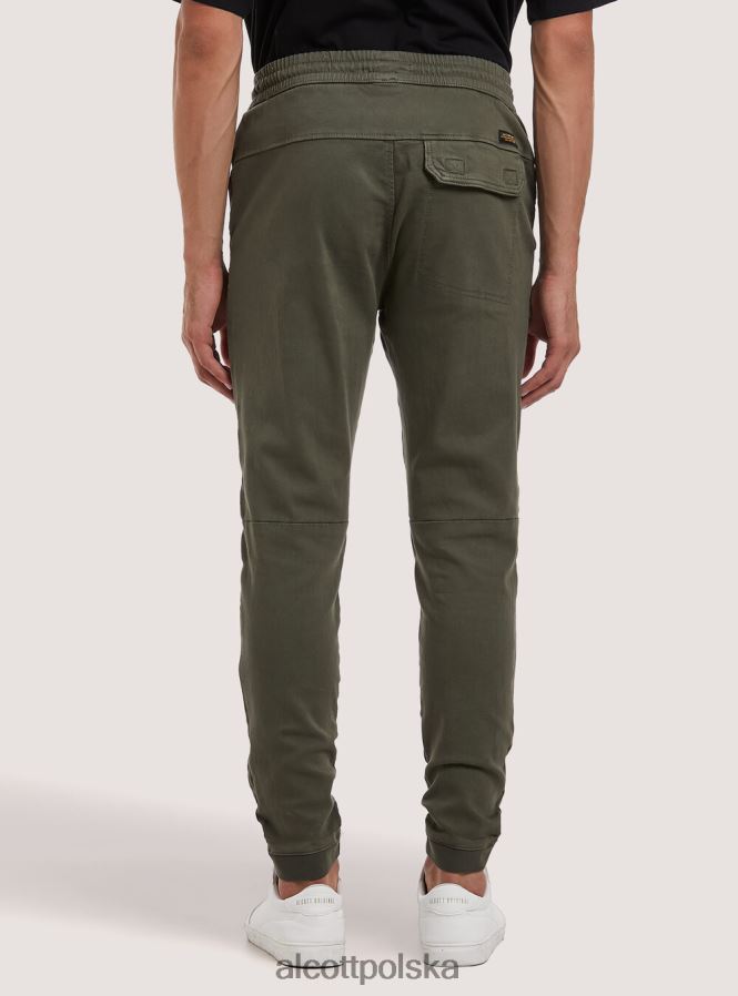 odzież Alcott bawełniane spodnie typu jogger z dużymi kieszeniami bk1 czarny mężczyźni 2TXFF6962