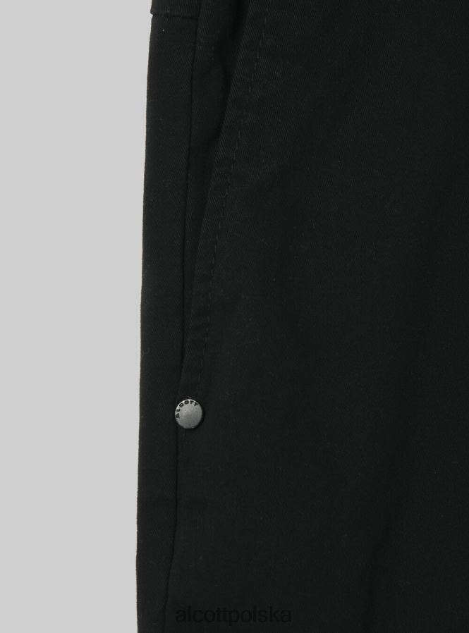 odzież Alcott bawełniane spodnie typu jogger z gumką i sznurkiem ky2 kaky średni mężczyźni 2TXFF6895