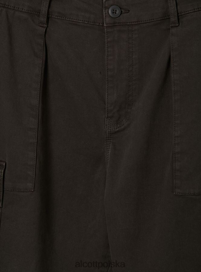 odzież Alcott pantaloni cargo ze stretchu diagonalnego gy2 szary średni mężczyźni 2TXFF61029