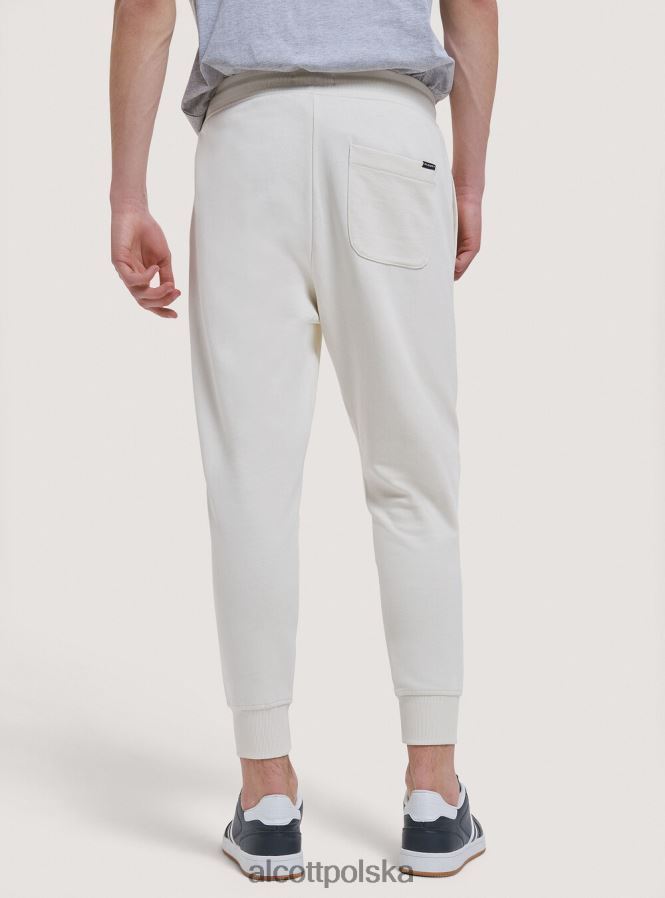 odzież Alcott pluszowe spodnie typu jogger jasnoszary melanż mężczyźni 2TXFF6872