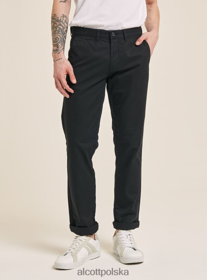 odzież Alcott skośne chinosy c2222 granatowy mężczyźni 2TXFF61194