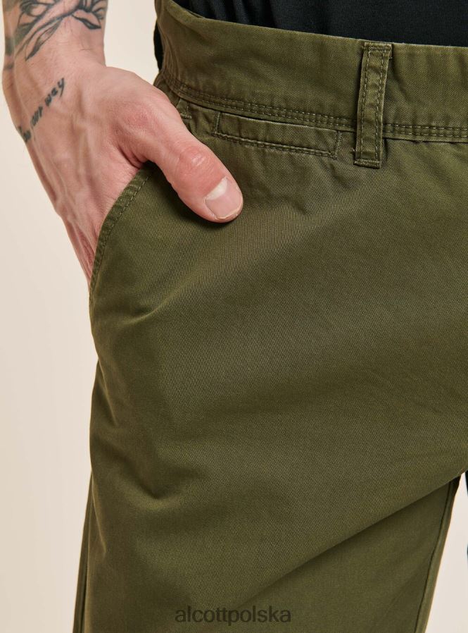 odzież Alcott skośne chinosy c2222 granatowy mężczyźni 2TXFF6881