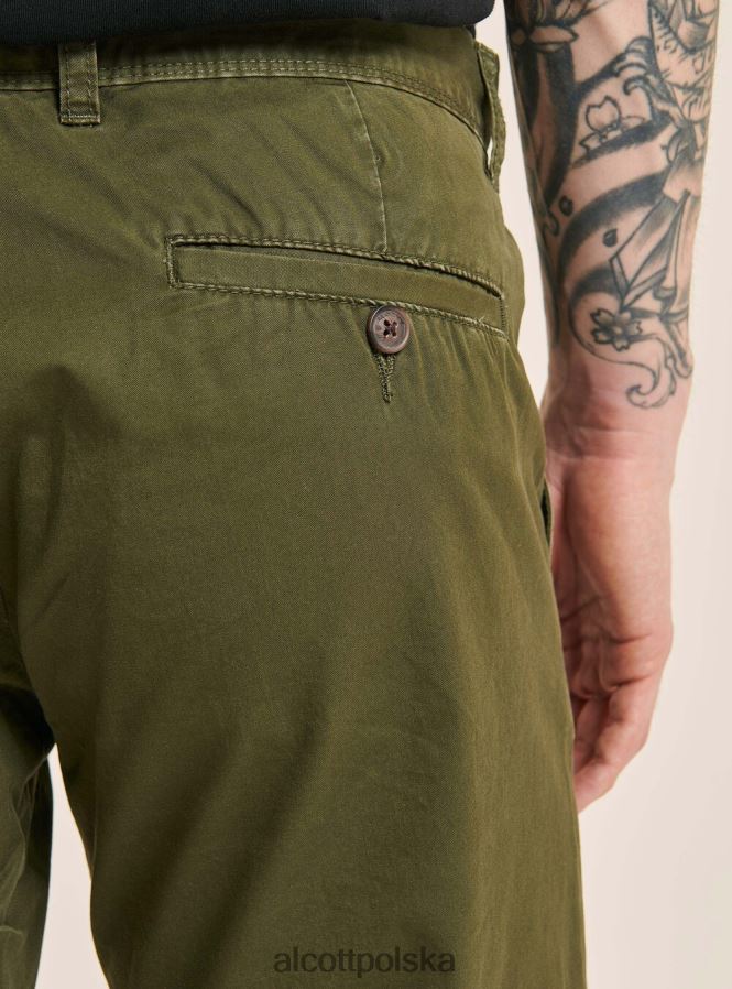 odzież Alcott skośne chinosy c2222 granatowy mężczyźni 2TXFF6881