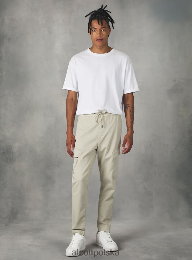 odzież Alcott spodnie typu jogger z dużymi kieszeniami bk1 czarny mężczyźni 2TXFF61058