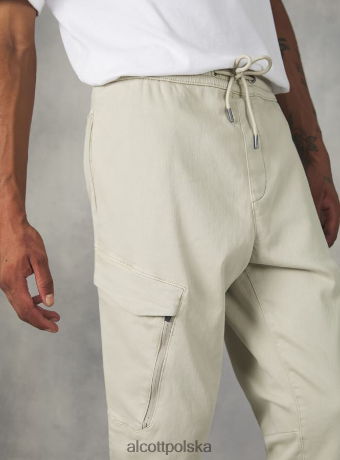 odzież Alcott spodnie typu jogger z dużymi kieszeniami bk1 czarny mężczyźni 2TXFF61058