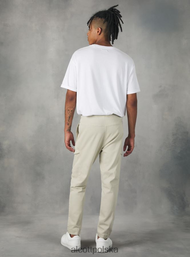 odzież Alcott spodnie typu jogger z dużymi kieszeniami bk1 czarny mężczyźni 2TXFF61058