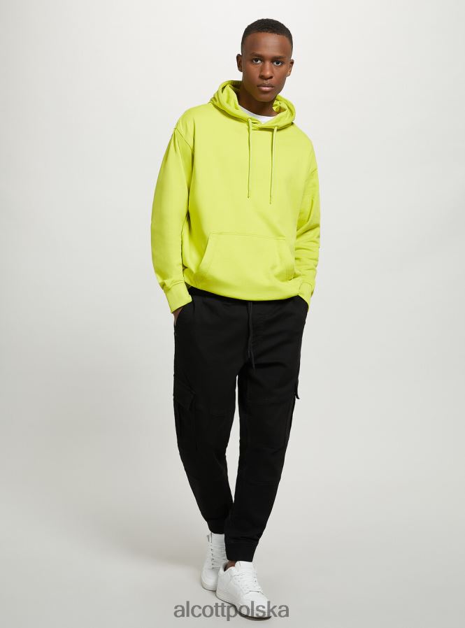 odzież Alcott spodnie typu jogger z dużymi kieszeniami bk1 czarny mężczyźni 2TXFF6671