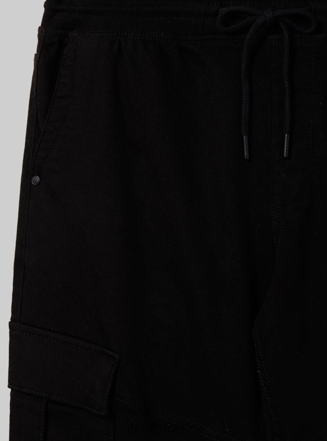 odzież Alcott spodnie typu jogger z dużymi kieszeniami bk1 czarny mężczyźni 2TXFF6671