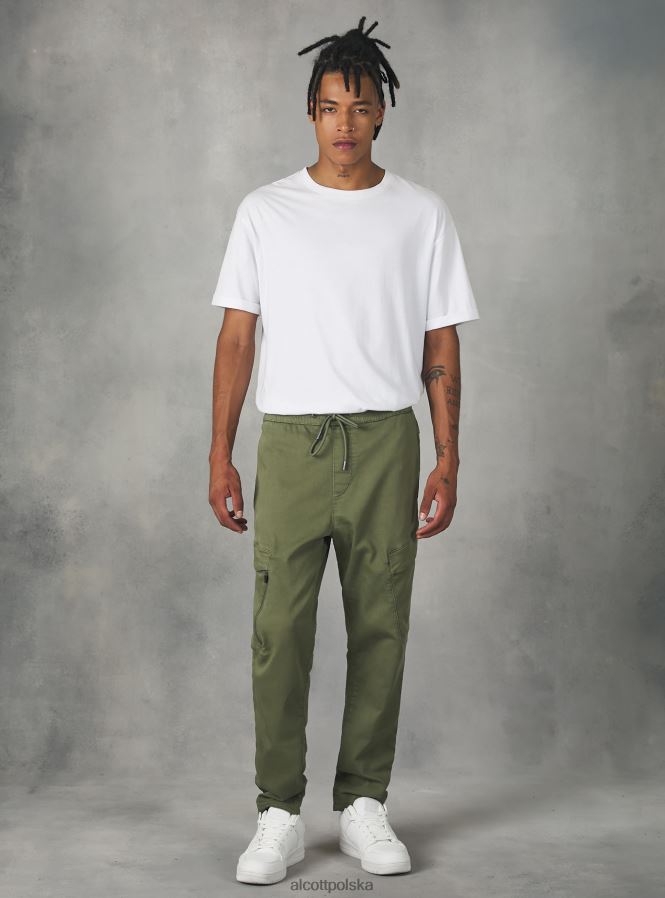 odzież Alcott spodnie typu jogger z dużymi kieszeniami bk1 czarny mężczyźni 2TXFF6817