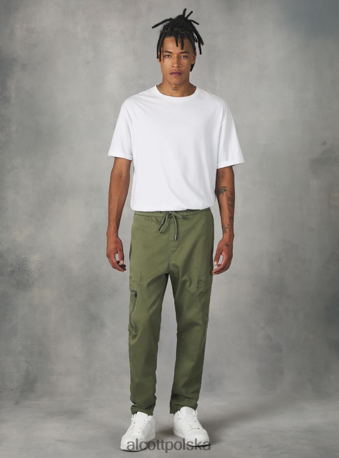 odzież Alcott spodnie typu jogger z dużymi kieszeniami bk1 czarny mężczyźni 2TXFF6817