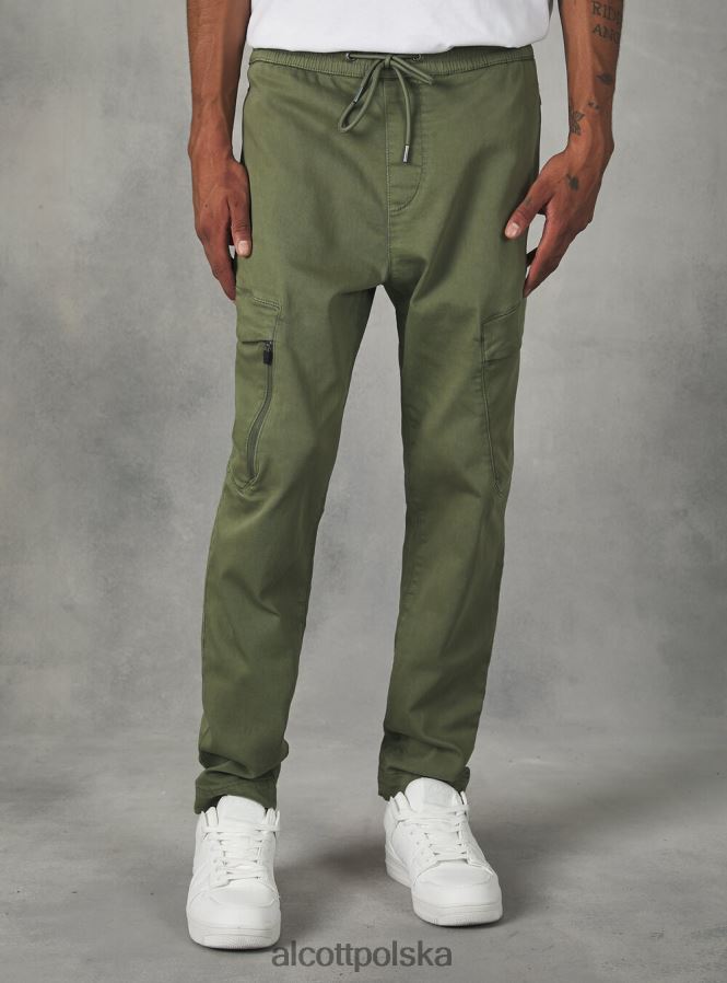 odzież Alcott spodnie typu jogger z dużymi kieszeniami bk1 czarny mężczyźni 2TXFF6817