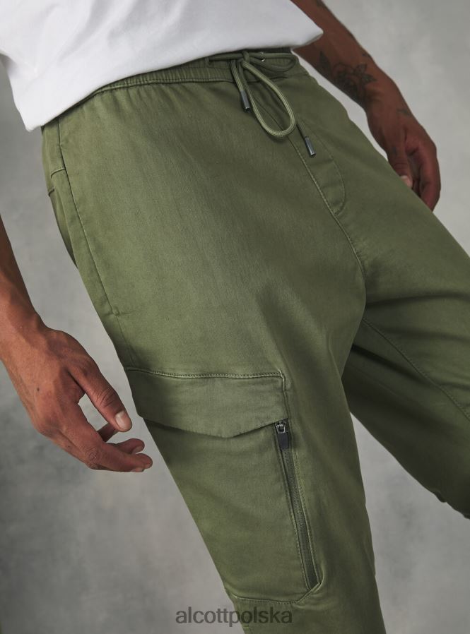 odzież Alcott spodnie typu jogger z dużymi kieszeniami bk1 czarny mężczyźni 2TXFF6817