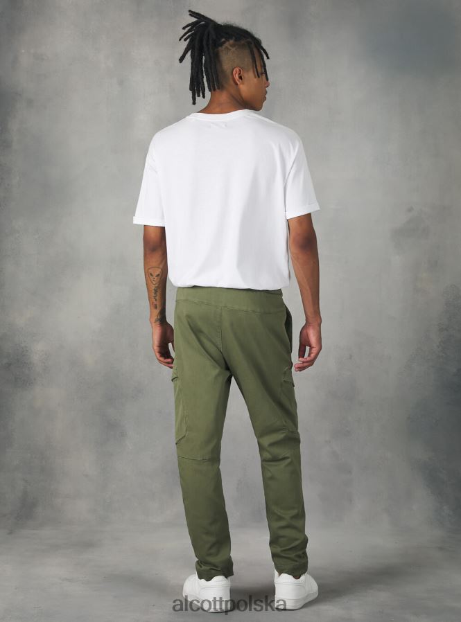 odzież Alcott spodnie typu jogger z dużymi kieszeniami bk1 czarny mężczyźni 2TXFF6817