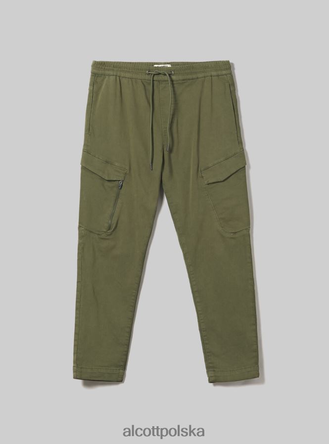 odzież Alcott spodnie typu jogger z dużymi kieszeniami bk1 czarny mężczyźni 2TXFF6817