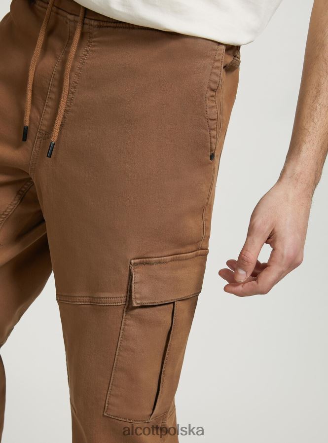 odzież Alcott spodnie typu jogger z dużymi kieszeniami bk1 czarny mężczyźni 2TXFF6855