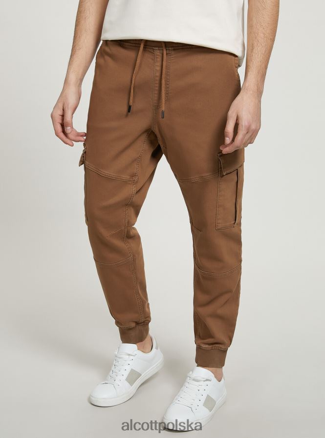 odzież Alcott spodnie typu jogger z dużymi kieszeniami bk1 czarny mężczyźni 2TXFF6855