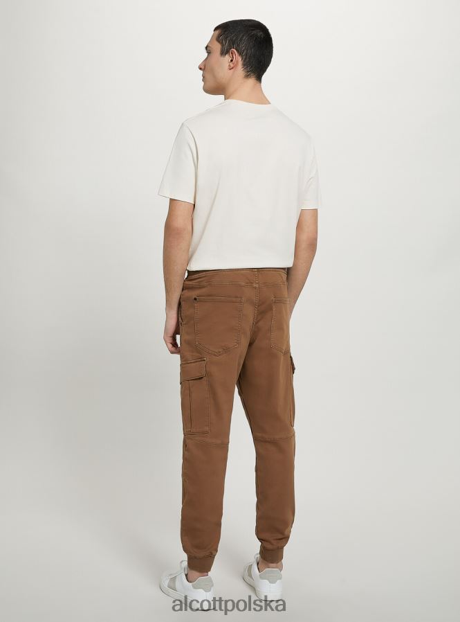 odzież Alcott spodnie typu jogger z dużymi kieszeniami bk1 czarny mężczyźni 2TXFF6855