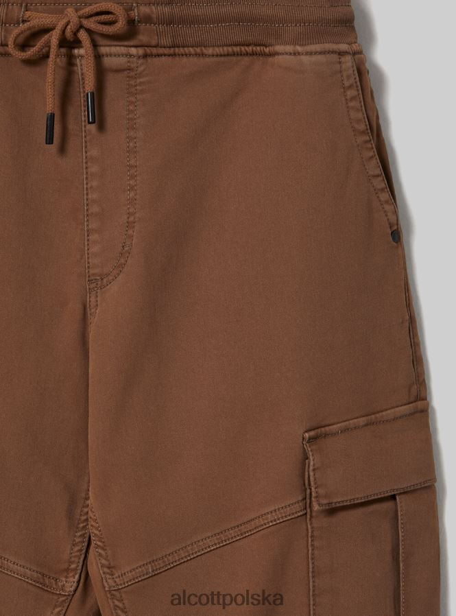 odzież Alcott spodnie typu jogger z dużymi kieszeniami bk1 czarny mężczyźni 2TXFF6855