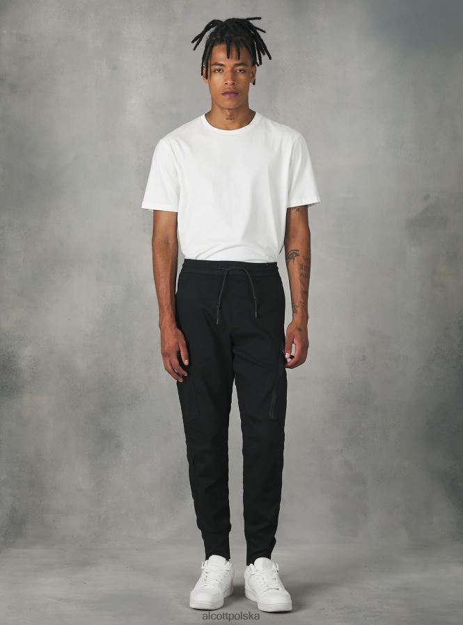 odzież Alcott spodnie typu jogger z dużymi kieszeniami ky1 kaky ciemny mężczyźni 2TXFF61017