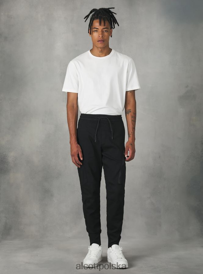 odzież Alcott spodnie typu jogger z dużymi kieszeniami ky1 kaky ciemny mężczyźni 2TXFF61017