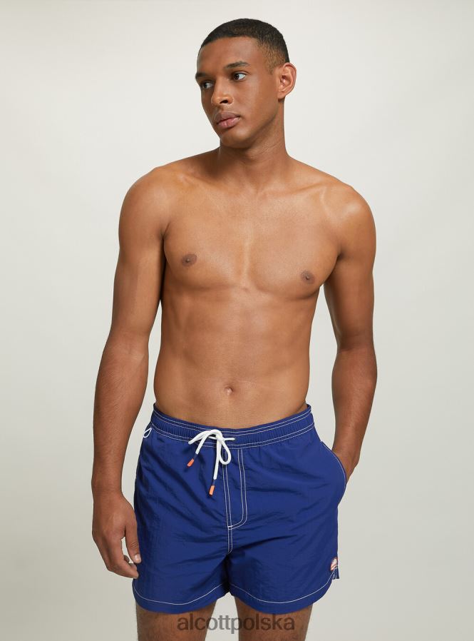 odzież Alcott kostium kąpielowy z haftem i tylną kieszenią fgn3 fluo jasnozielony mężczyźni 2TXFF6597