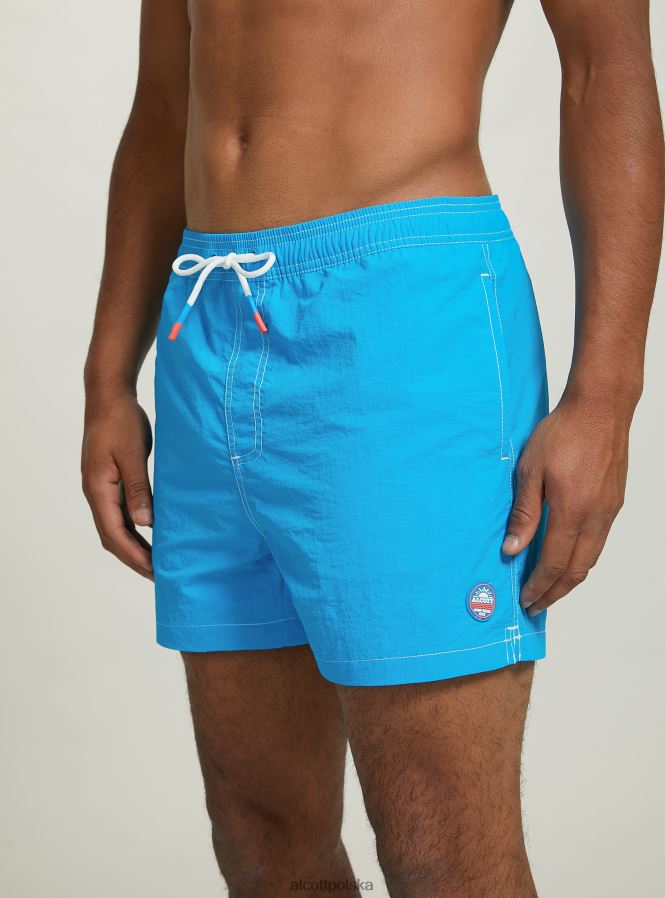 odzież Alcott kostium kąpielowy z haftem i tylną kieszenią fgn3 fluo jasnozielony mężczyźni 2TXFF6615