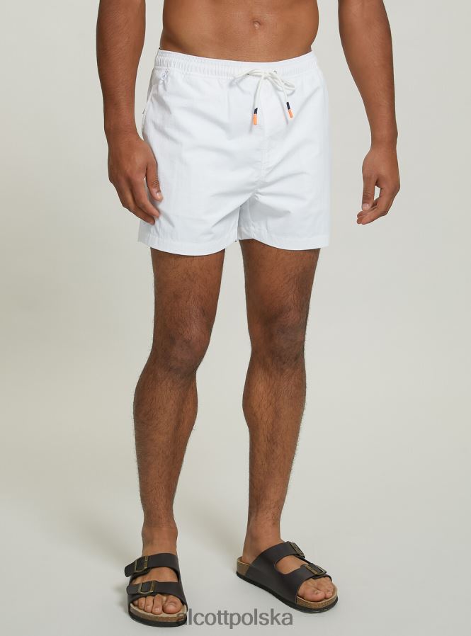 odzież Alcott kostium kąpielowy z haftem i tylną kieszenią fgn3 fluo jasnozielony mężczyźni 2TXFF6836