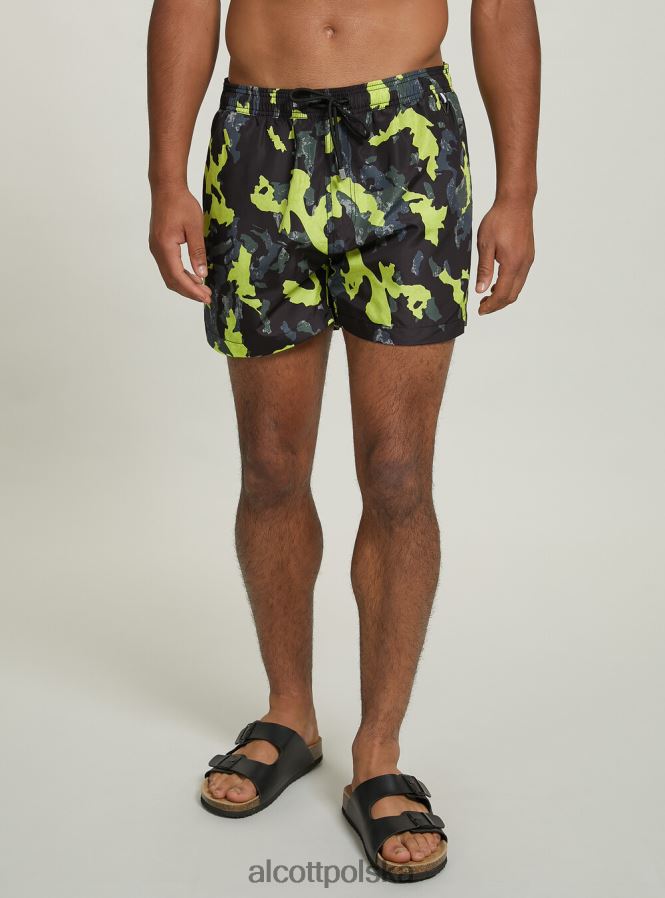 odzież Alcott strój kąpielowy w kamuflażu kamuflaż fluo mężczyźni 2TXFF6629