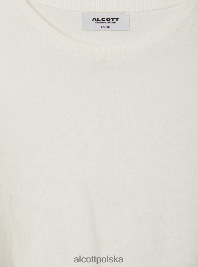 odzież Alcott bawełniany sweterek z krótkim rękawem bk1 czarny mężczyźni 2TXFF6630