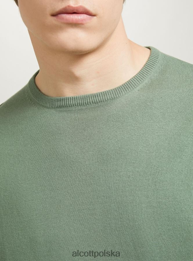 odzież Alcott bawełniany sweterek z krótkim rękawem bk1 czarny mężczyźni 2TXFF6804