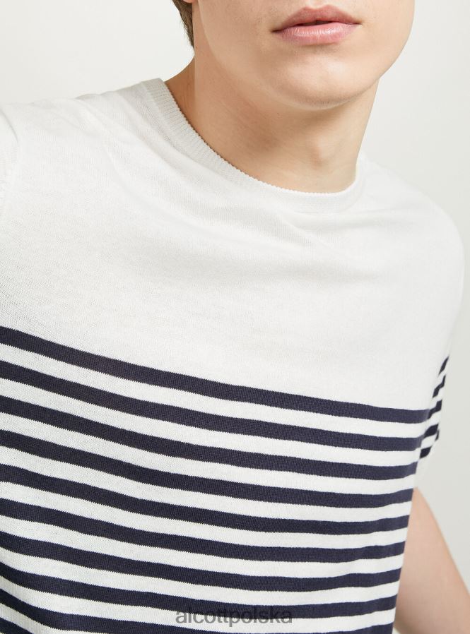 odzież Alcott bawełniany sweterek z krótkim rękawem bk1 czarny mężczyźni 2TXFF6870