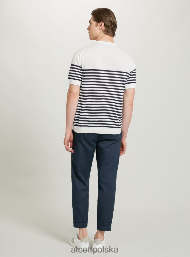 odzież Alcott bawełniany sweterek z krótkim rękawem bk1 czarny mężczyźni 2TXFF6870