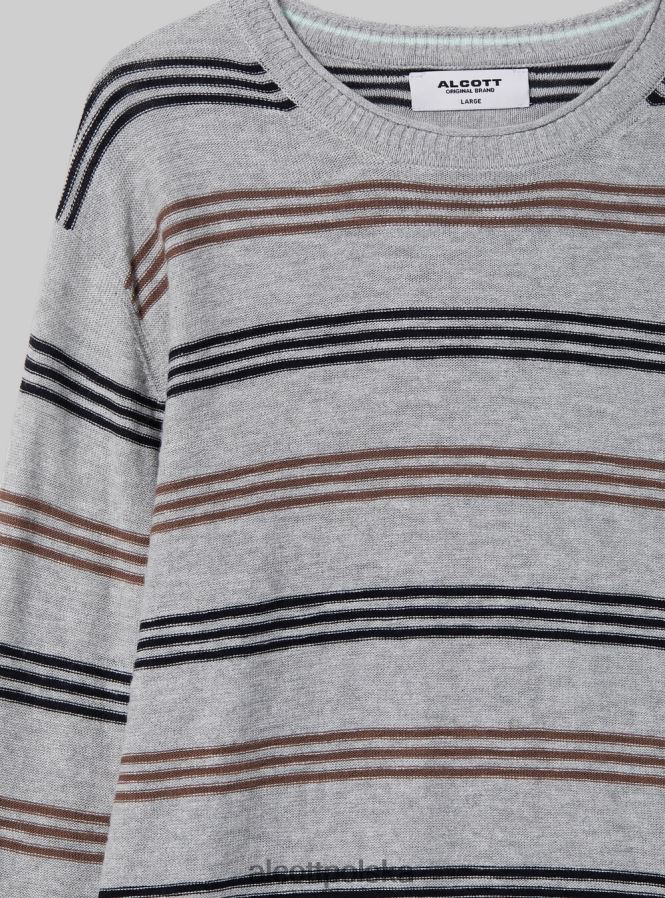 odzież Alcott sweter z wywijanym dekoltem i kieszenią na piersi bk2 piracki czarny mężczyźni 2TXFF61183